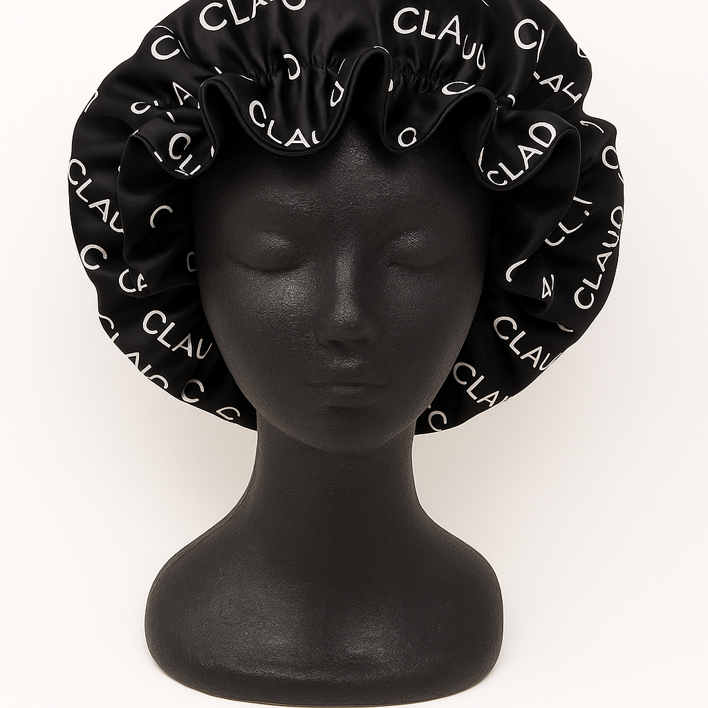 Claudia Q Silk Bonnets - Black