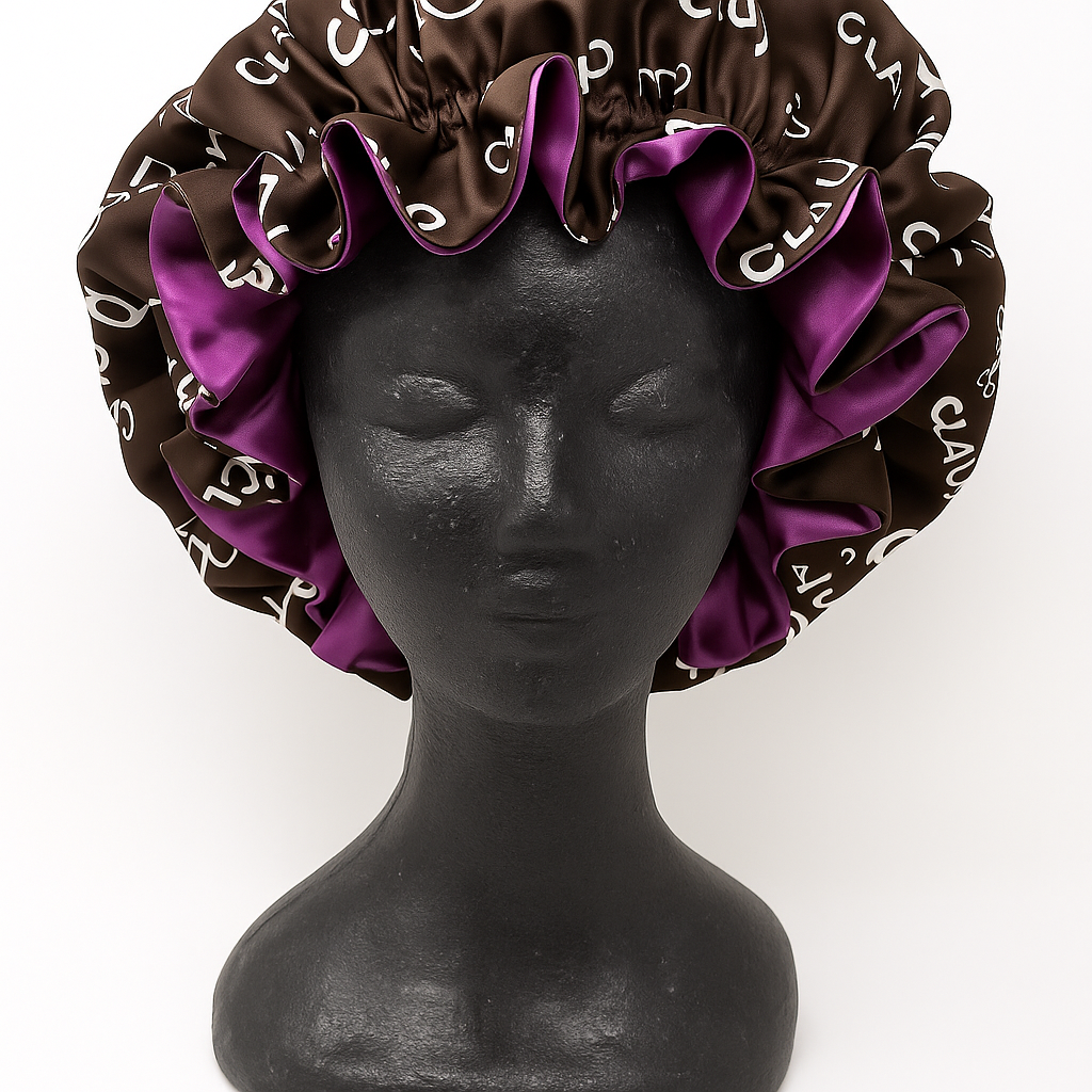 Claudia Q Silk Bonnets - Purple