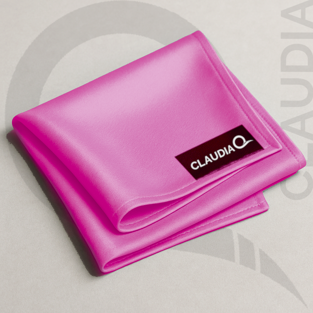 Claudia Q Silk Scarf - Pink