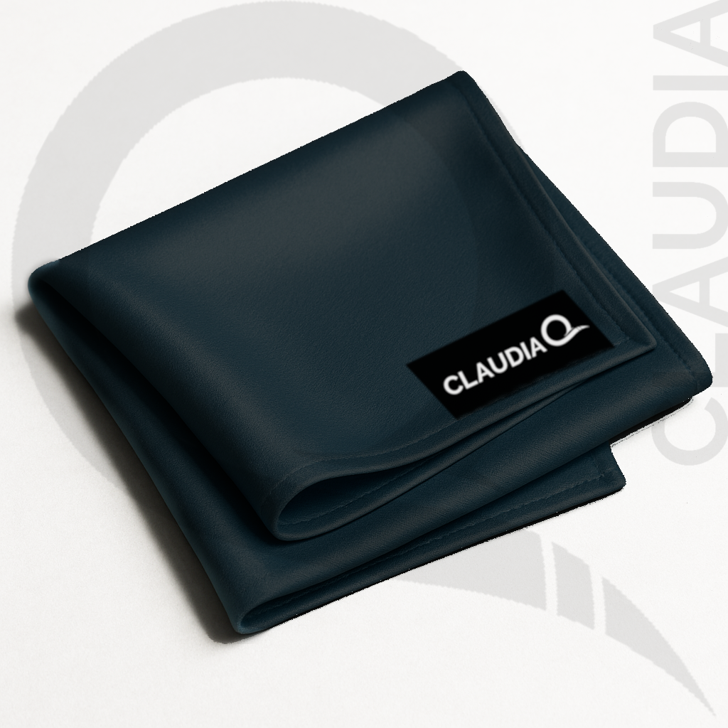 Claudia Q Silk Scarf - Black