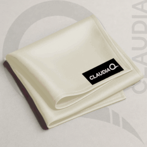 Claudia Q Silk Scarf - Cream