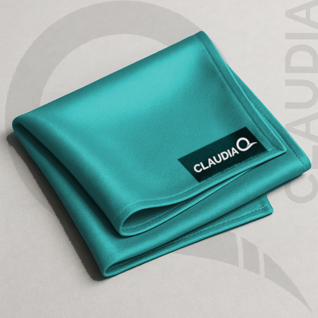 Claudia Q Silk Scarf - Turquoise